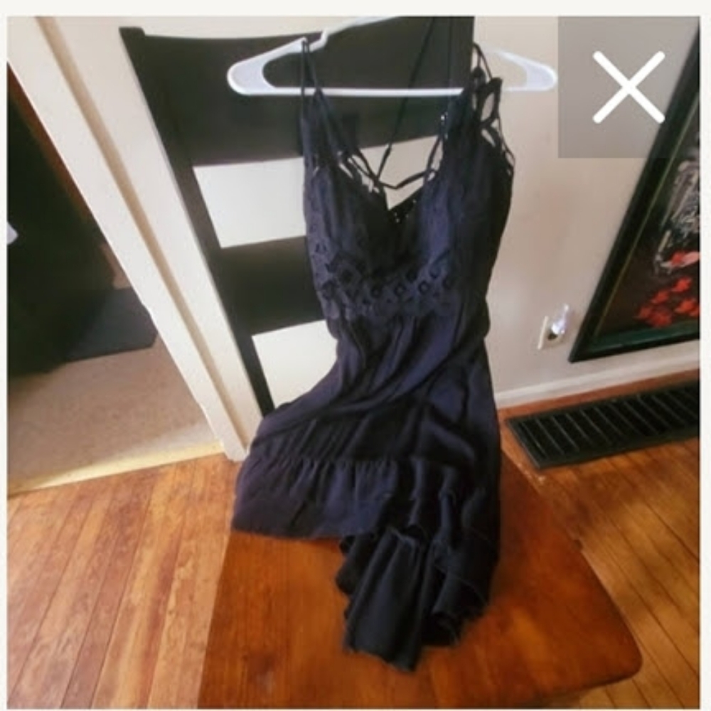 Black mini dress